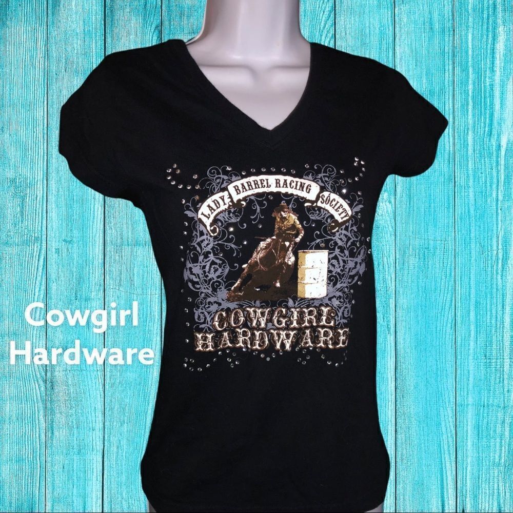 Cowgirl Hardware black T-shirt